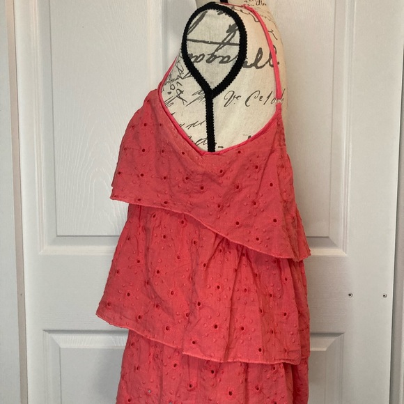 Lsenboye Eyelet Zipper Front Flowy Tank Top - Picture 8 of 13